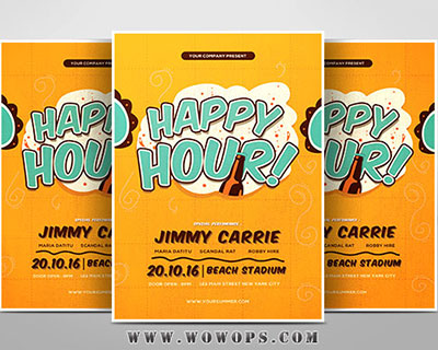 创意饮品饮料促销活动海报设计模板下载