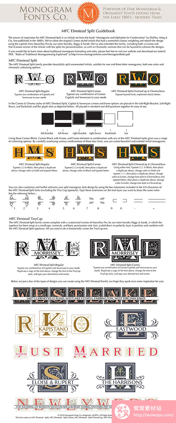 MFC Elmstead Cameo字体素材下载5