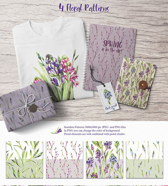 水彩手绘水仙植物花框礼物卡片装饰素材8