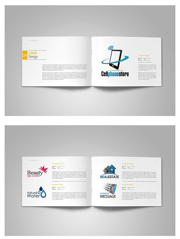 极简多用途企业品牌杂志宣传册画册模板下载7