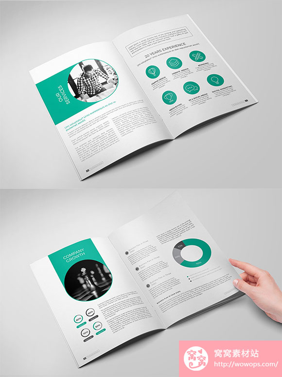 创意商务公司年度报告小册子画册设计3