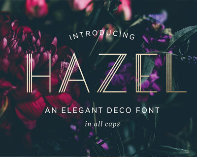 HazelDeco时尚英文字体下载