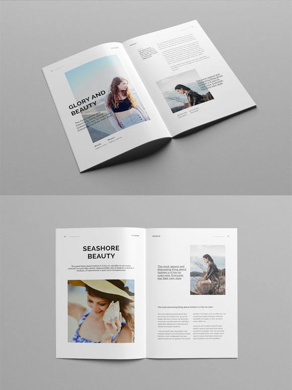 创意极简时尚杂志画册设计模板下载6