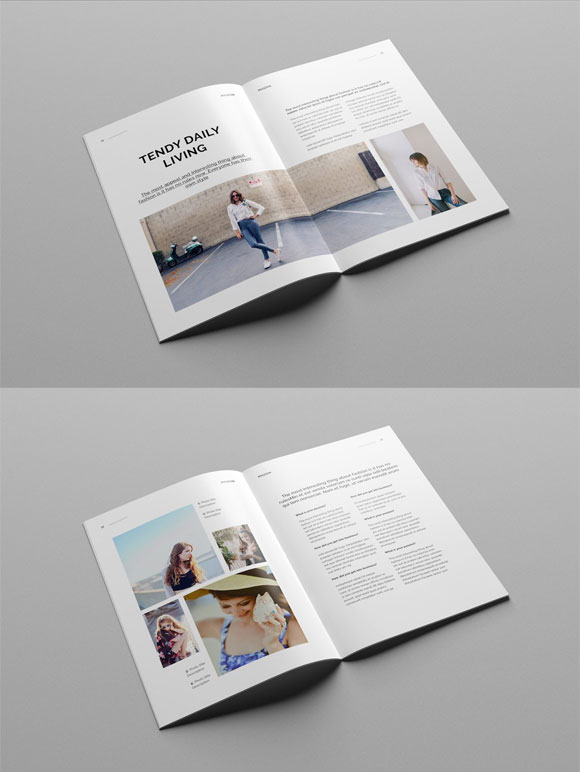 创意极简时尚杂志画册设计模板下载7