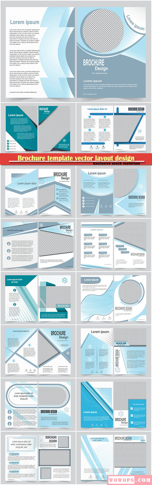 企业商务年度报告杂志封面设计素材1