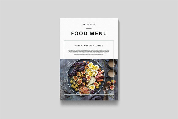 简约大气食品菜单目录画册设计模板1