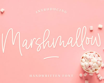 Marshmallow英文字体下载
