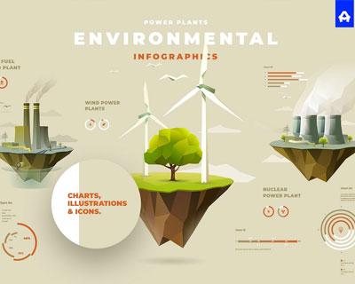 环境信息图表素材下载