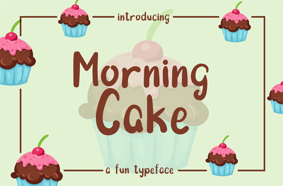 Morning Cake英文字体下载1