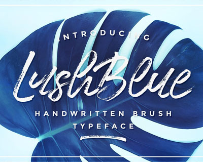 LushBlue手写英文字体下载