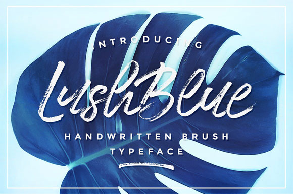 LushBlue手写英文字体下载1