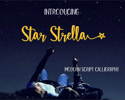 Star Strella手写英文字体下载