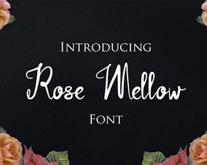 Rose Mellow花式英文字体