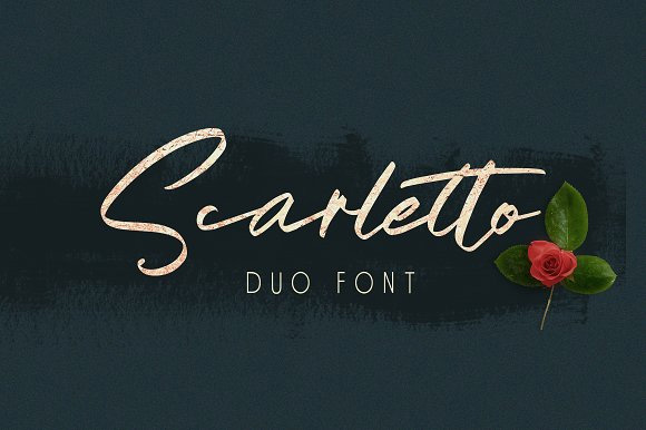 Scarletto Two 唯美英文字体1