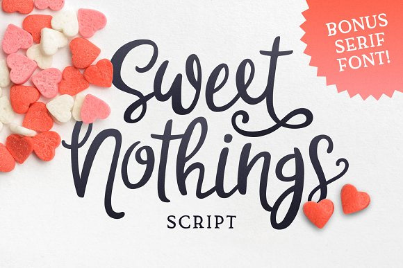 Sweet Nothings Script唯美花式婚礼英文字体下载1