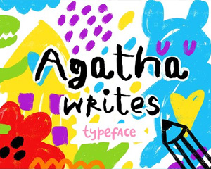 Agathawrites儿童手写英文字体下载