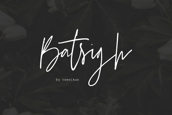 Batsigh唯美英文字体1