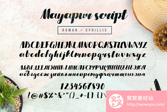 Mayapur Script漂亮好看的粗体英文字体下载6