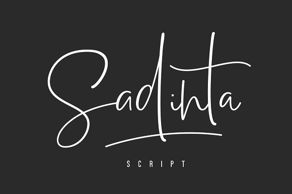 Sadinta Script英文字体下载1
