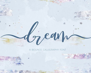 Dream Bounce Calligraphy英文字体下载