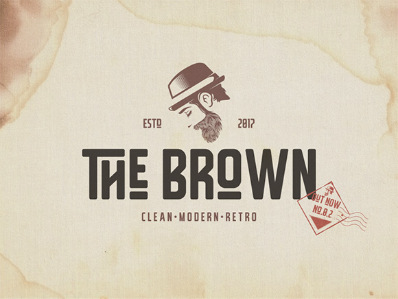 The Brown复古英文字体下载1