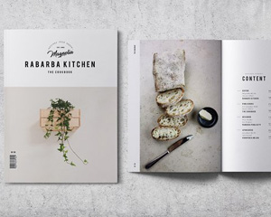 美食食物食谱菜谱宣传画册id模板