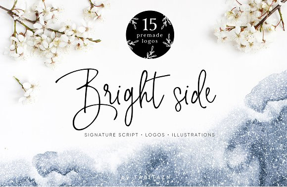 BrightSide英文字体logo素材下载1