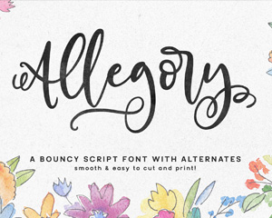 Allegory花式英文字体