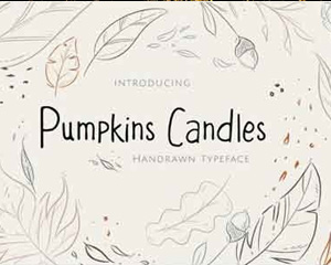 Pumpkins Candles英文字体下载