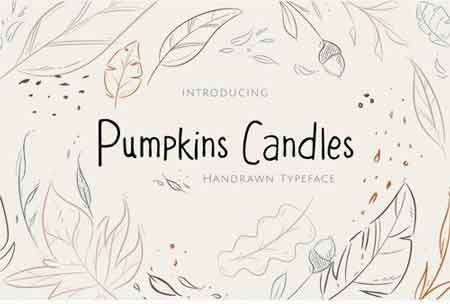 Pumpkins Candles英文字体下载1