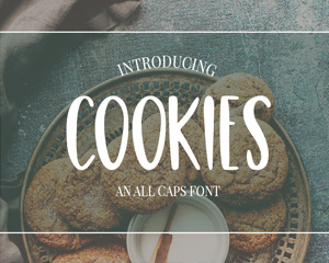 Cookies粗体英文字体下载