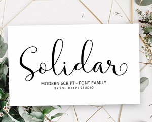 Solidar Font Family英文字体下载