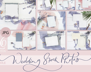 Wedding Stock Photo Bundle高清卡片样机图片