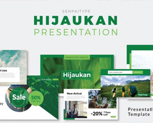 绿色农业PPT模板Hijaukan - PowerPoint