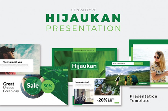 绿色农业PPT模板Hijaukan - PowerPoint1