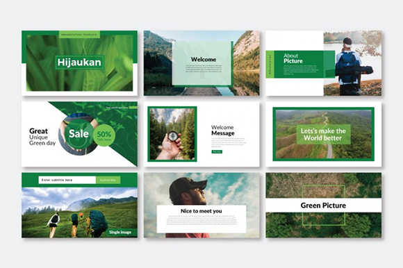 绿色农业PPT模板Hijaukan - PowerPoint2