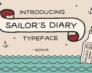 Sailors Diary Sans Tattoo可爱英文字体