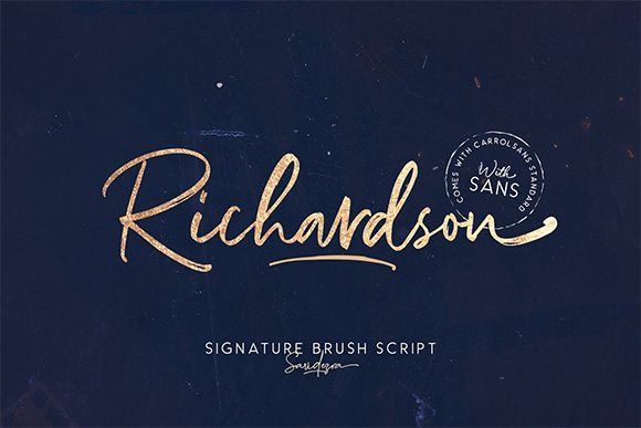 Richardson英文字体下载1