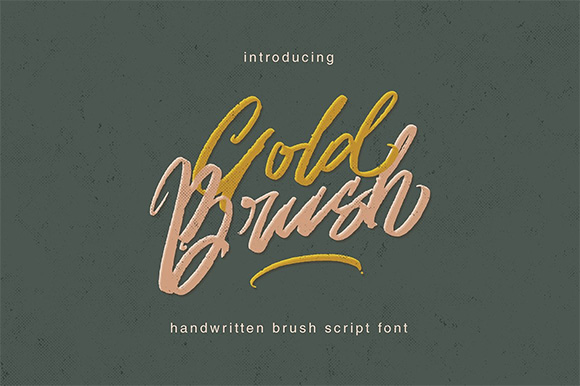 Gold Brush英文字体下载1