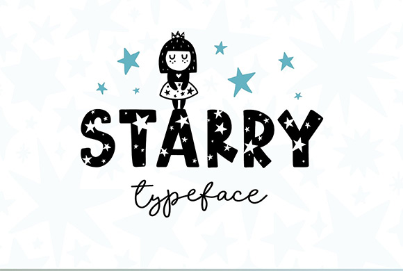 Starry Typeface英文字体1