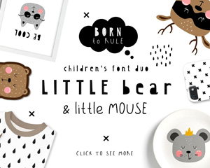 LittleBear & LittleMouse可爱英文字体下载
