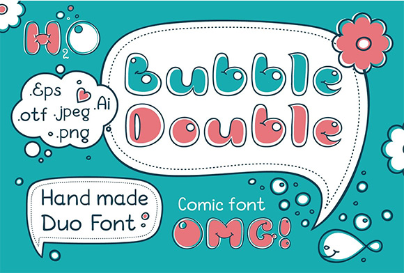 Bubble Double Duo英文字体下载1