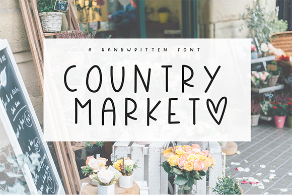 Country Market英文字体下载1
