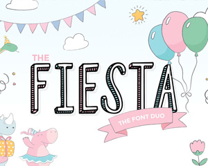 Fiesta可爱英文字体