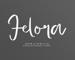 Felora Latin英文字体