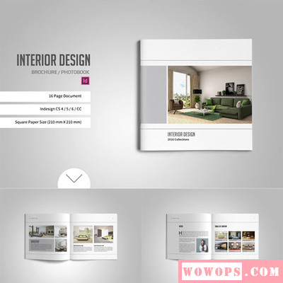 现代家居室内设计内页版式indesign宣传画册id模板平面设计素材1