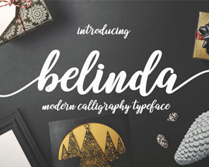 belinda花式英文字体